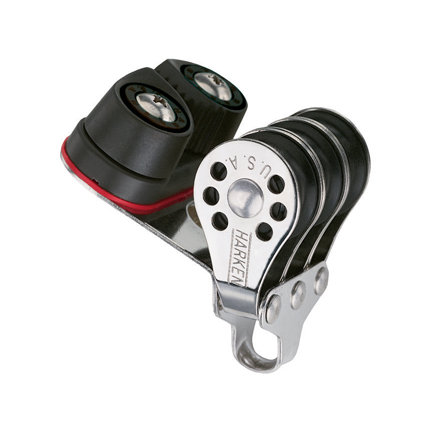 Harken Micro Block 22mm - dreischeibig mit Klemme
