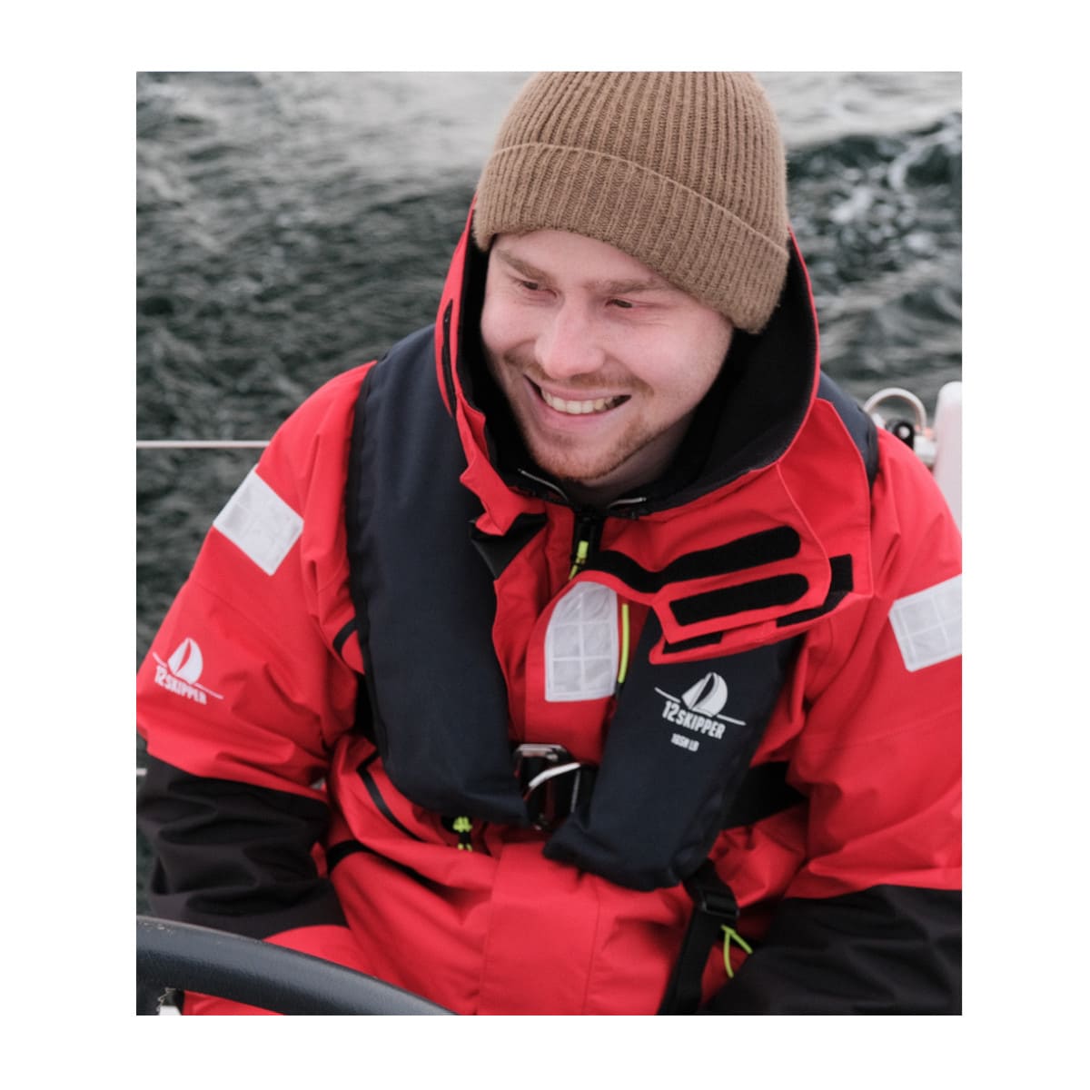 12skipper Magellan Offshore Segeljacke Unisex rot, Größe L