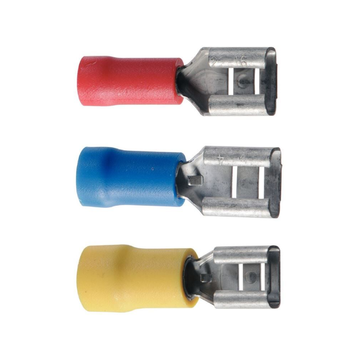 Crosseven Isolierte Flachsteckerhülse Rot 6,3 mm Für 0,5-1,5 mm² Kabel-100 Stück