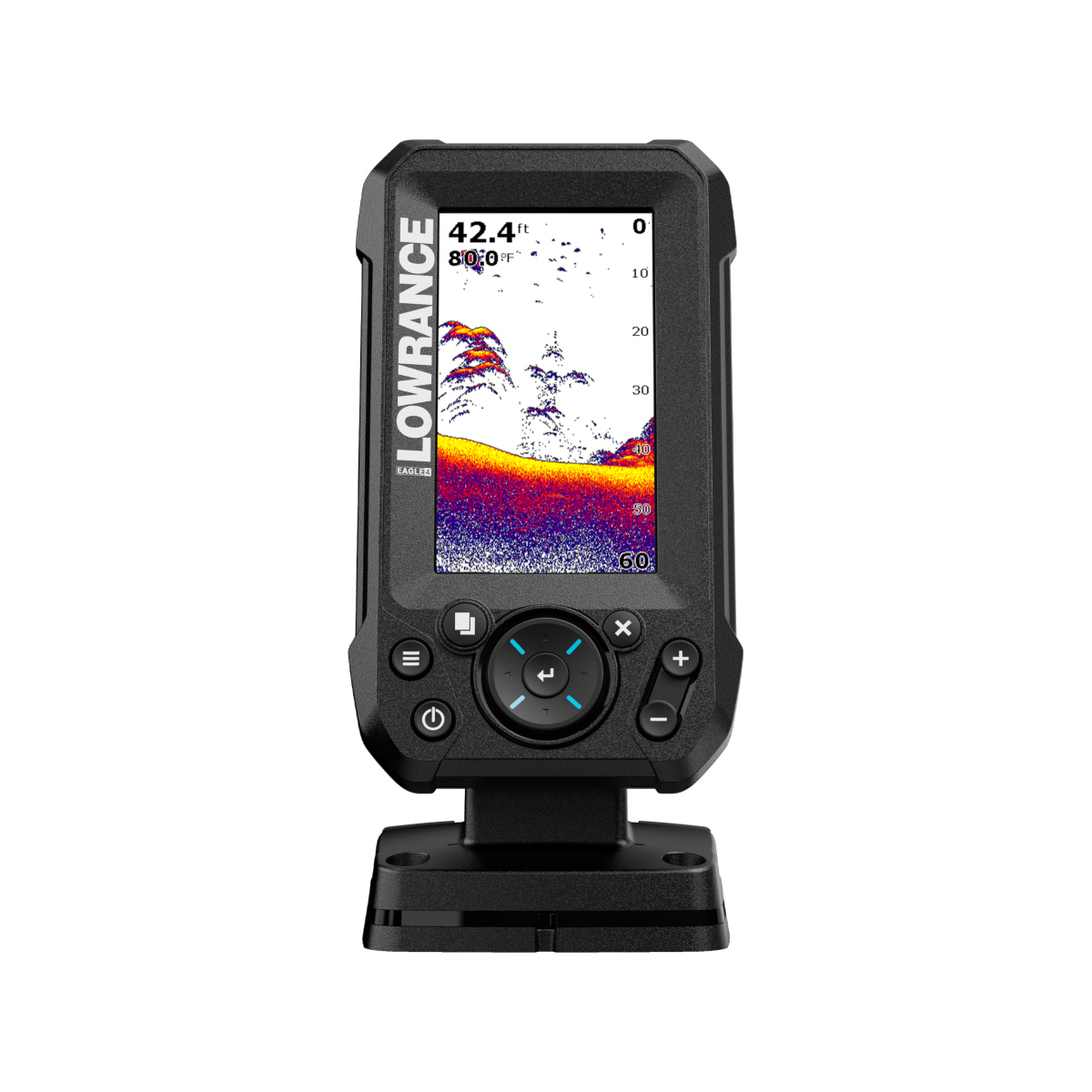 Lowrance Eagle 4"x Kartenplotter inkl. Bullet Skimmer-Geber