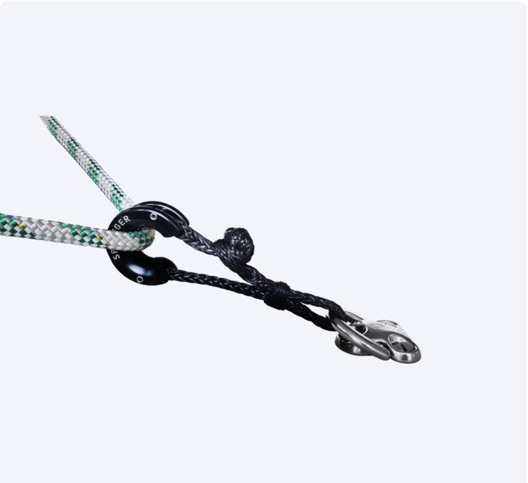 Sprenger Snatchblock Ø 10mm, mit Low Friction Ring und Tauwerkschäkel