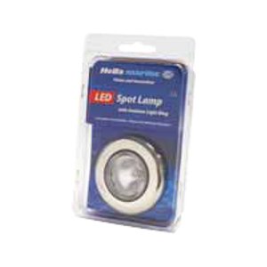 Hella Marine Serie 3980 SpotLED Deckenstrahler LED - Gehäuse Edelstahl satiniert - Leuchtring in weiß