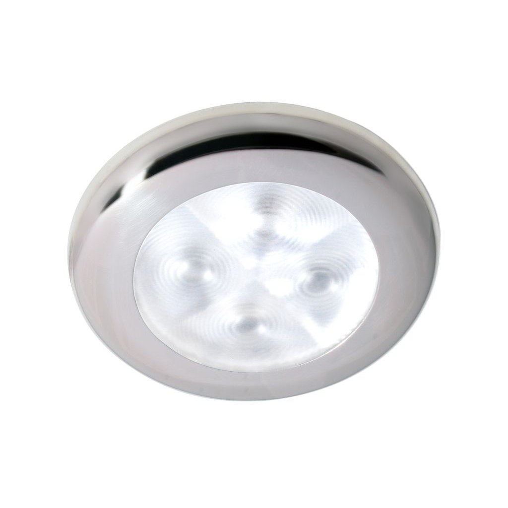 Hella Marine Serie 9599 Rakino Deckenstrahler LED - Gehäuse Edelstahl poliert - Lichtfarbe weiß - Spannung 12 Volt