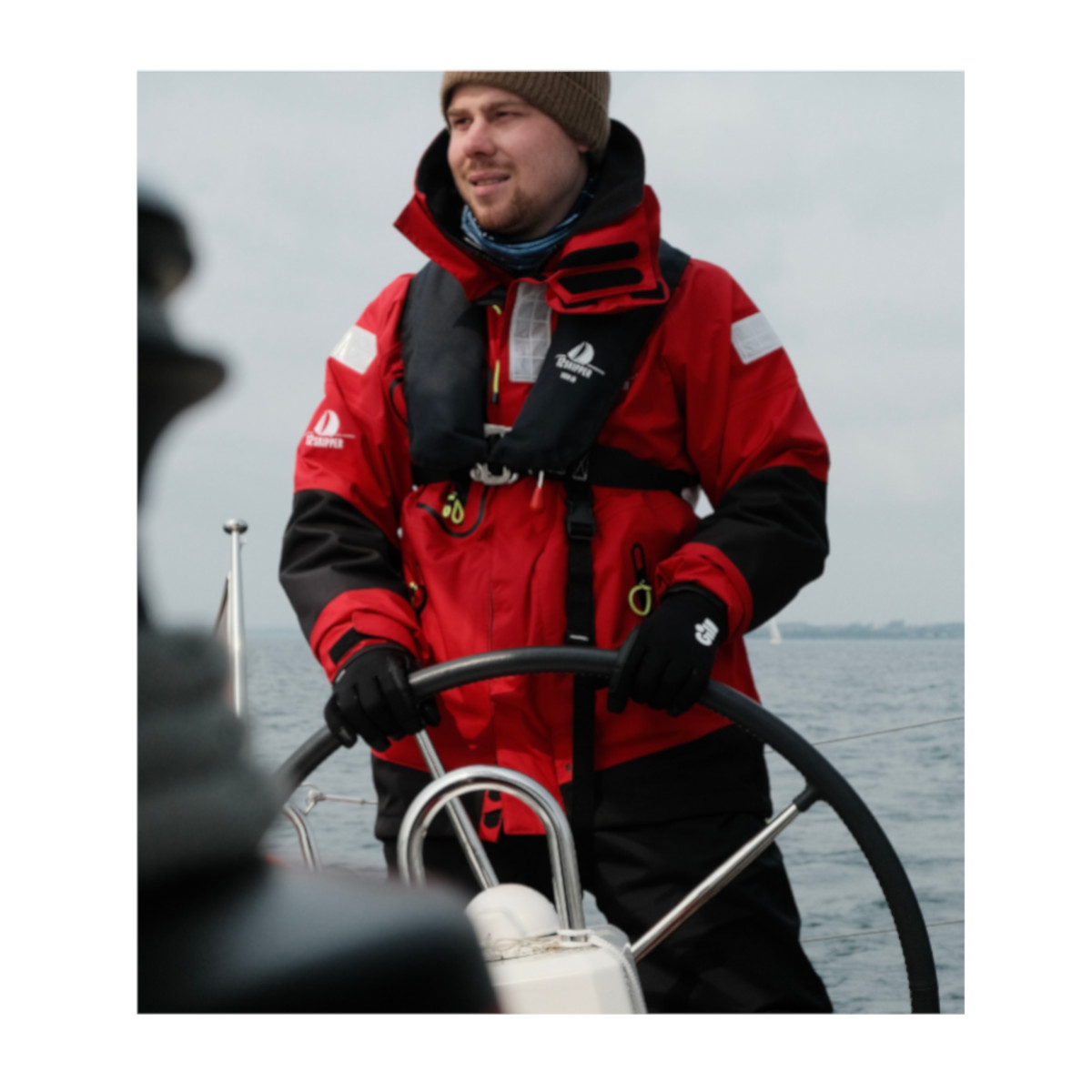 12skipper Magellan Offshore Segeljacke Unisex rot, Größe L
