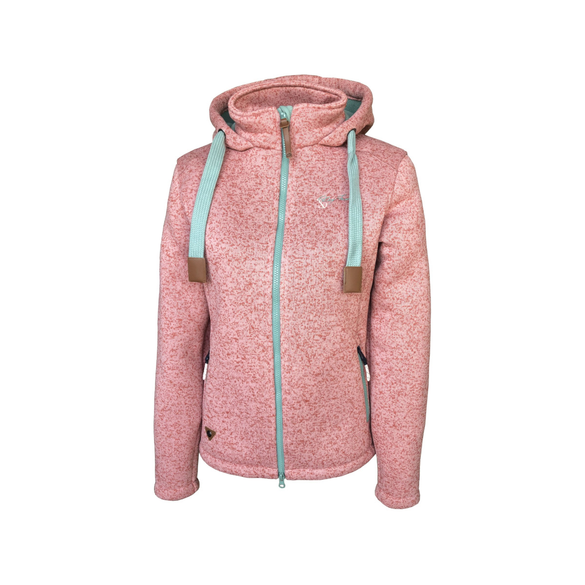 SALE: Dry Fashion Poel Strickfleece-Jacke Damen dunkelrosa, Größe 44