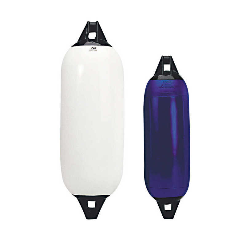 Plastimo Langfender, Weiss/Schwarz, 23x72cm