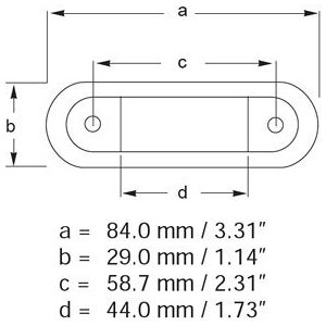 Hella Marine Serie 9680 LED Stufenleuchte - Lichtfarbe weiß, Gehäuse Edelstahl poliert