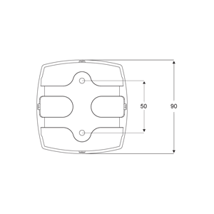 Hella Marine NaviLED PRO Topplaterne BSH - Gehäusefarbe schwarz