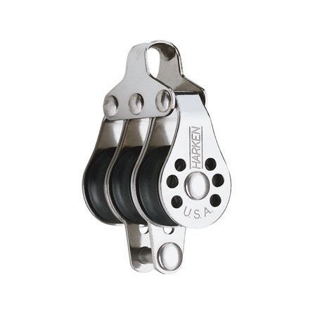 Harken Micro Block 22mm - dreischeibig mit Hundsfott