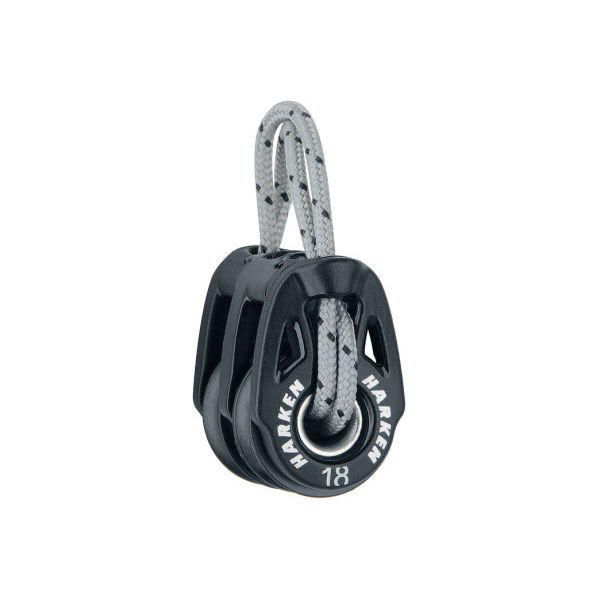 Harken Carbo T2 Block 18mm - zweischeibig mit Looptop