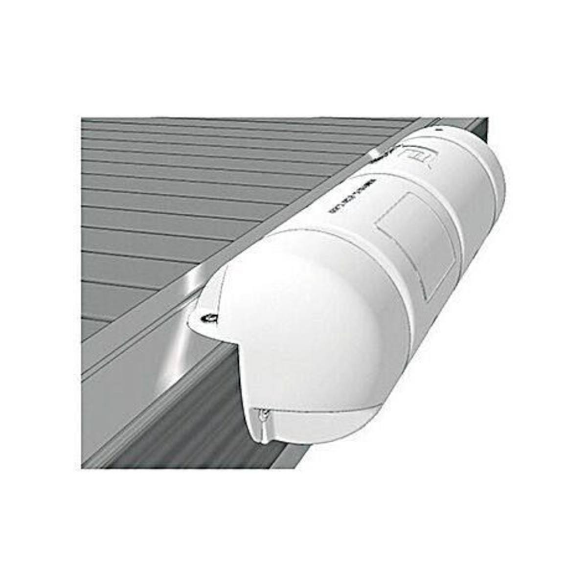 Plastimo Stegfender 1/2, Standard, Weiß, 25x90cm