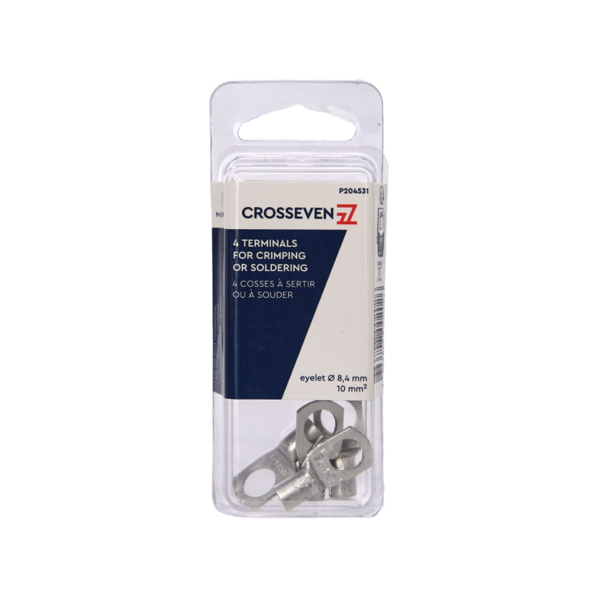 Crosseven Kupfer-Rohrkabelschuhe l ø10,5mm Für 35mm² Kabel-20 Stück
