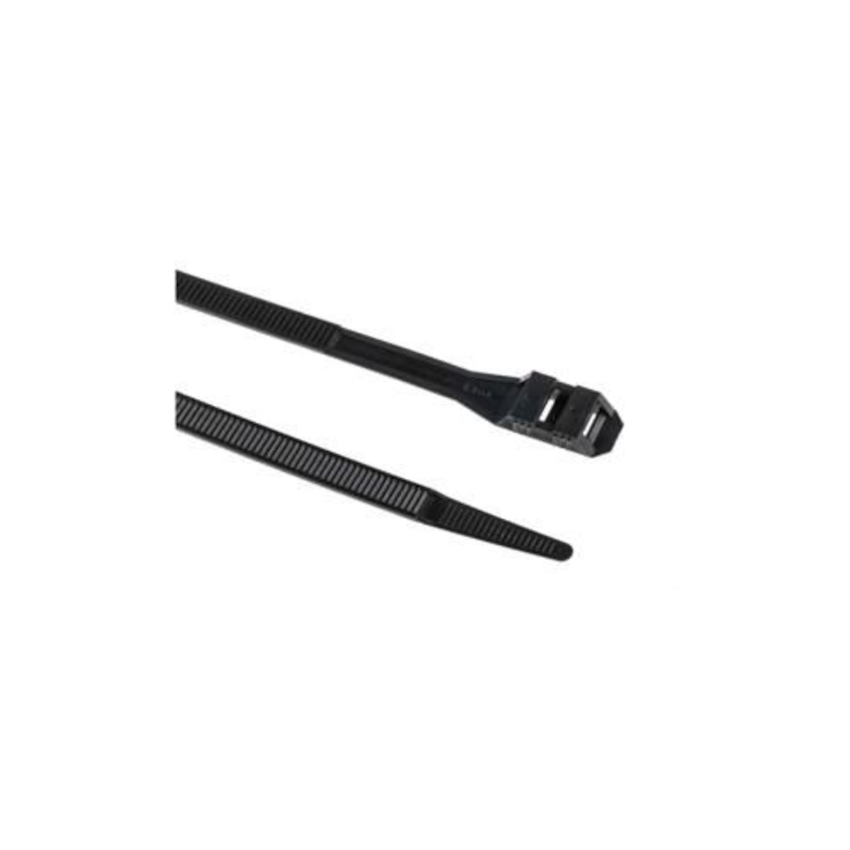 Crosseven Kabelbinder mit doppeltem Verschluss 9x260mm, 100 Stück schwarz