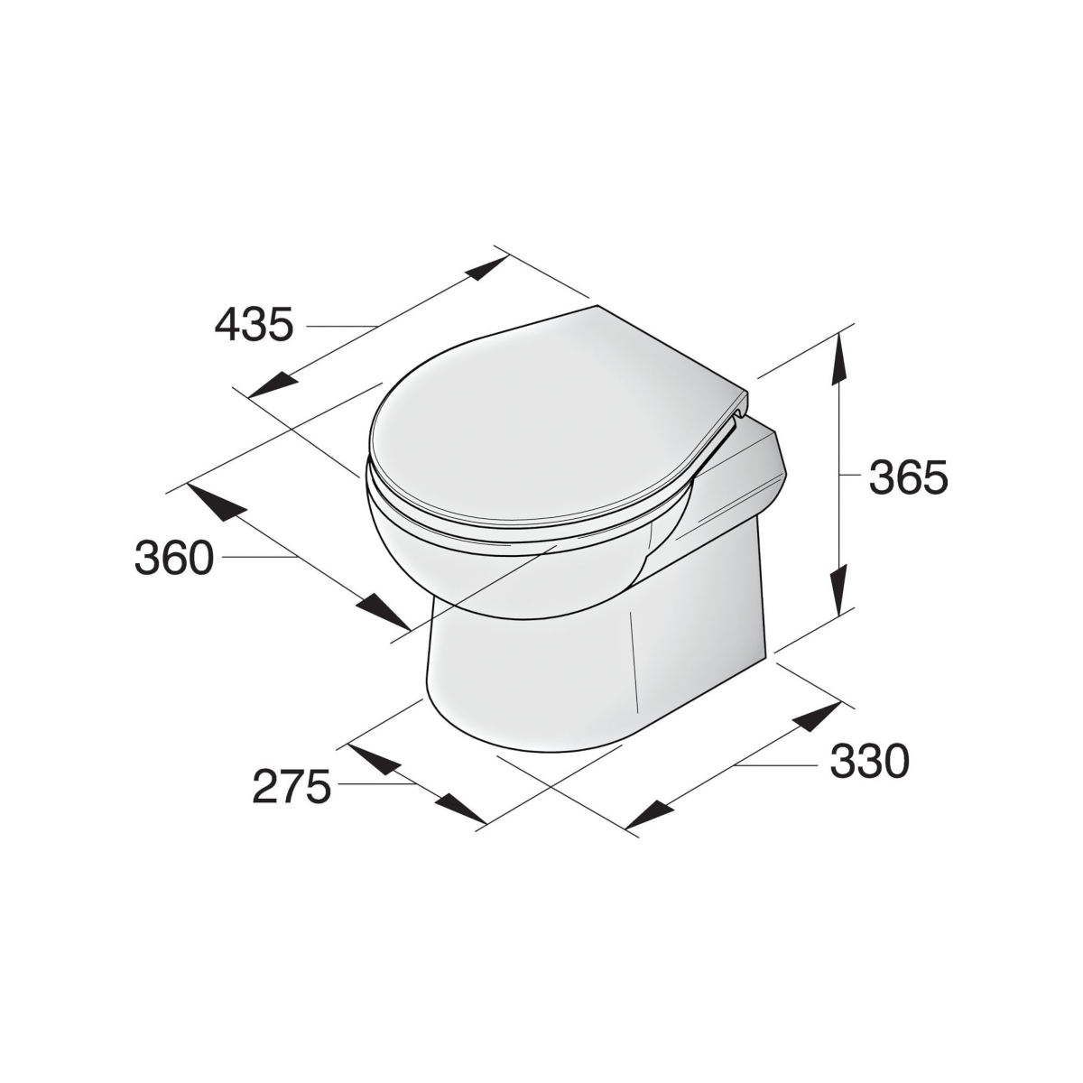 Vetus Toilette Typ-SMTO 24V