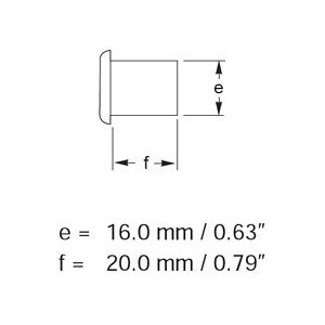 Hella Marine Serie 9680 LED Stufenleuchte - Lichtfarbe weiß, Gehäuse Edelstahl poliert