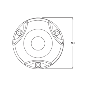 Hella Marine NaviLED 360 Signallaterne Grün BSH - Gehäusefarbe schwarz