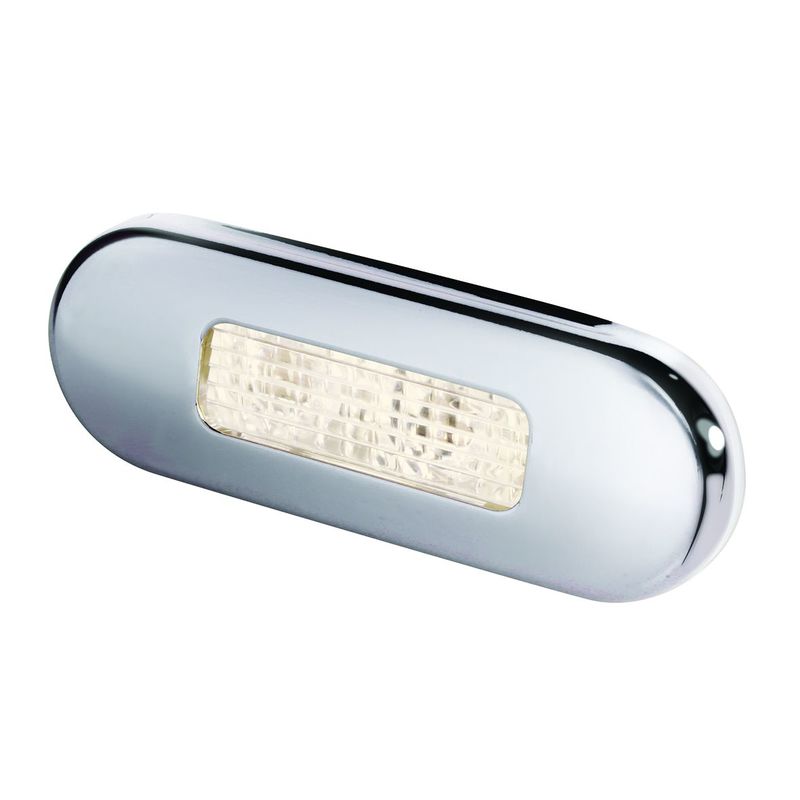 Hella LED Stufenleuchte beige rostfrei satiniert