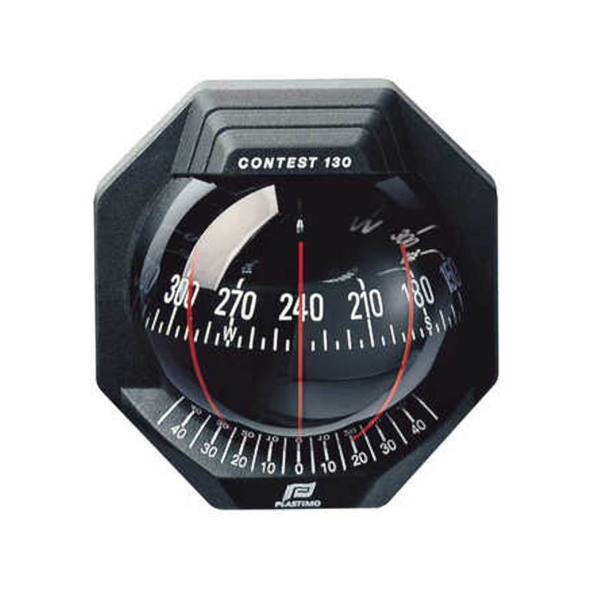 Plastimo Kompass Contest 130 Schwarz,R-Schwarz, Zone A