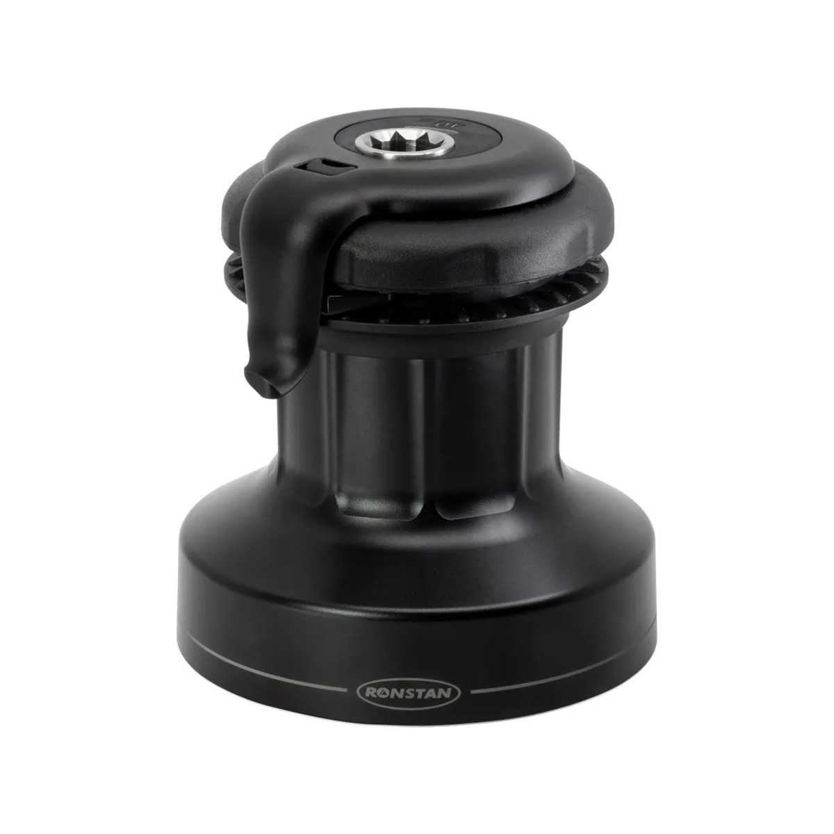 Ronstan 20ST Orbit Winsch – 1 Gang, selbstholend, Alu schwarz