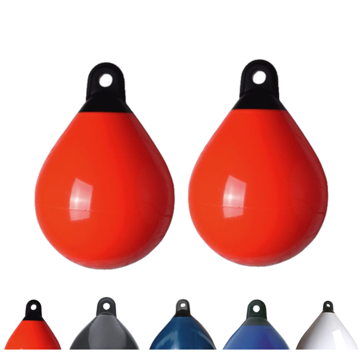 2er- Set Majoni Kugelfender Durchmesser 45 cm, orange