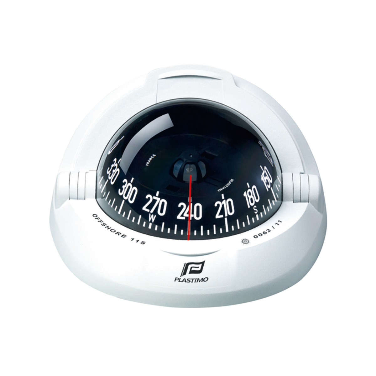Plastimo Kompass Offshore 115 Weiß, Schwarze Konische Karte