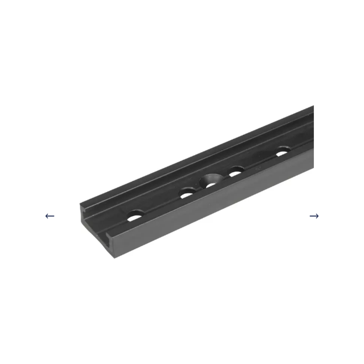 Ronstan S19 C-Schiene,296mm,Black, M4(5/32')CSK,75mm pitch