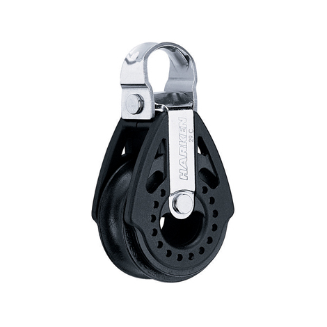 Harken 29mm Carbo Block - einscheibig mit Bügel, 90° bewegbar