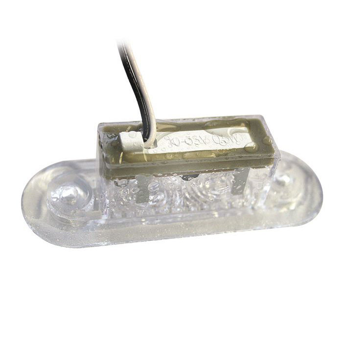Hella Marine Serie 9680 LED Stufenleuchte - Lichtfarbe weiß, Gehäuse Edelstahl poliert