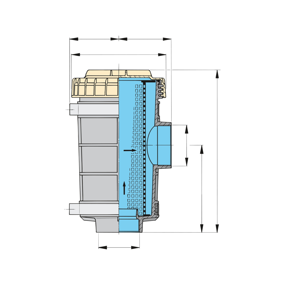Vetus Wasserfilter 1320 38mm Ø