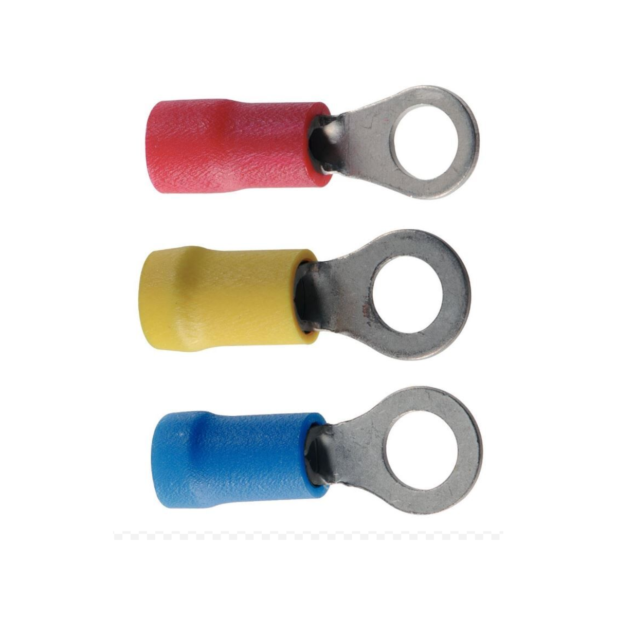 Crosseven Isolierte Ringkabelschuhe Rot ø4 mm Für 0,5-1,5 mm² Kabel-10 Stück