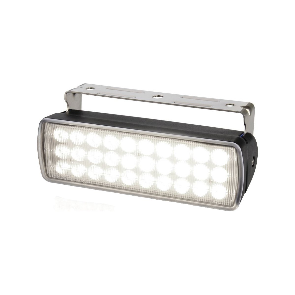 Hella Marine Serie 0950 Sea Hawk XL LED Deckscheinwerfer - Anbau, breitstrahlend, Gehäuse schwarz