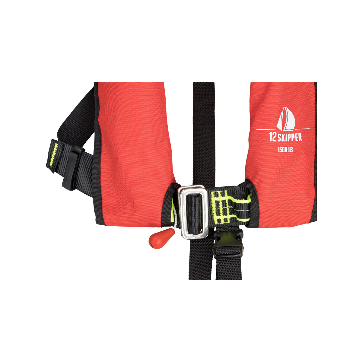 12skipper Kinder-Automatikweste 150N ISO mit Harness, rot