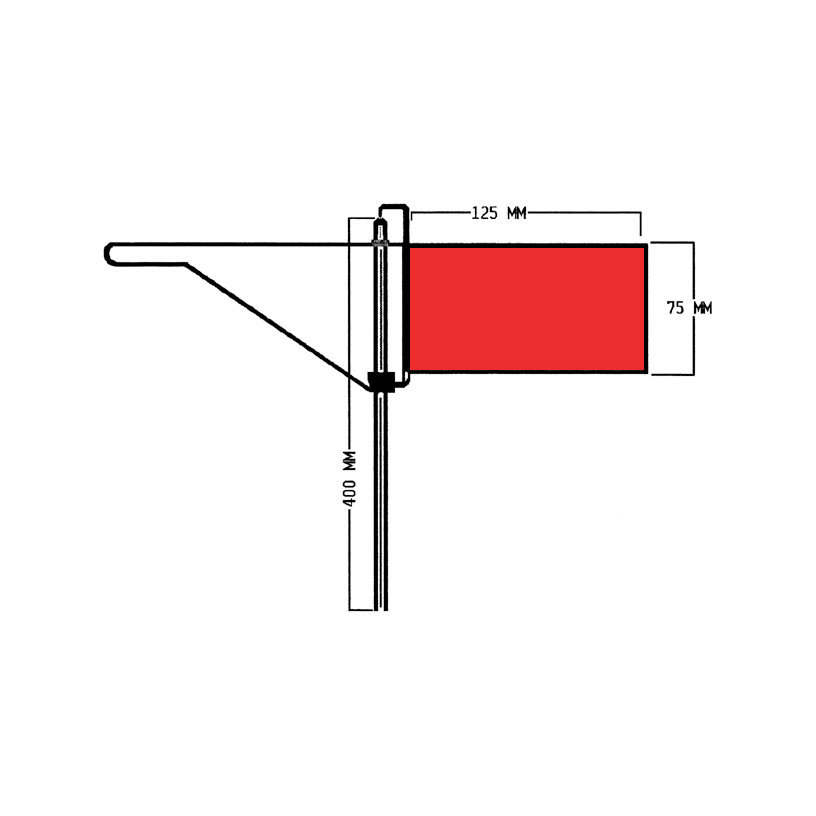 Roter Windfahnen-Verklicker - Regatta