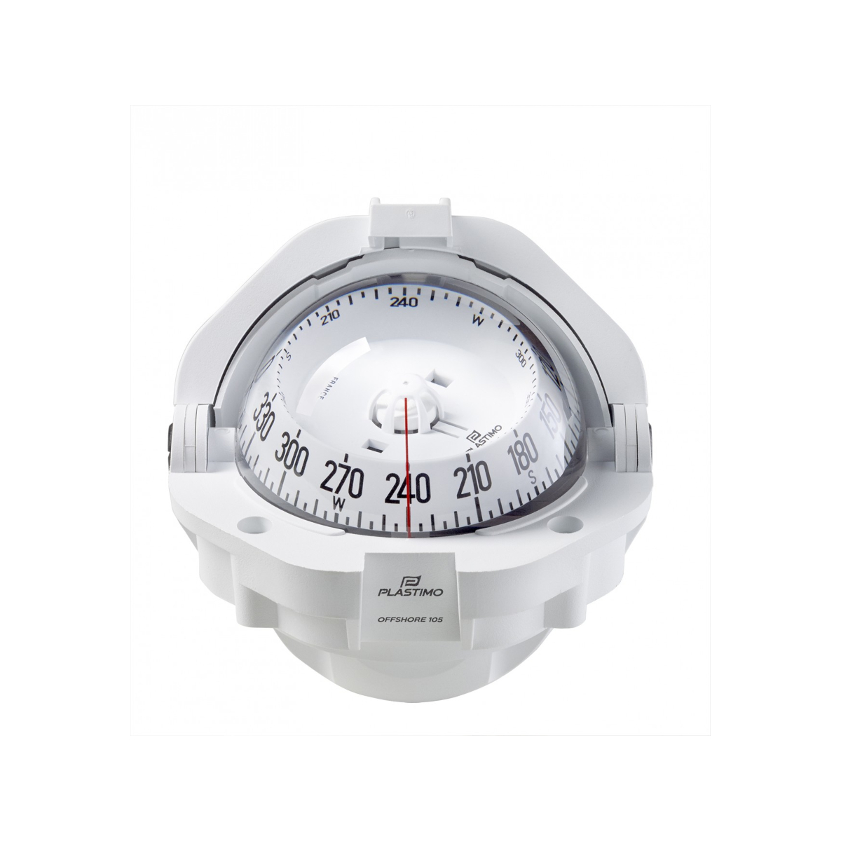 Plastimo Offshore 105 Kompass Weiß , Konische Schwarze Rose