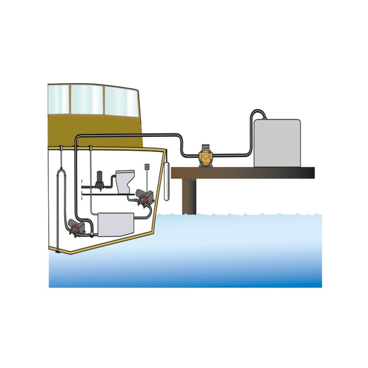 Johnson Viking Power 16   12V Einkammer-Membranpumpe