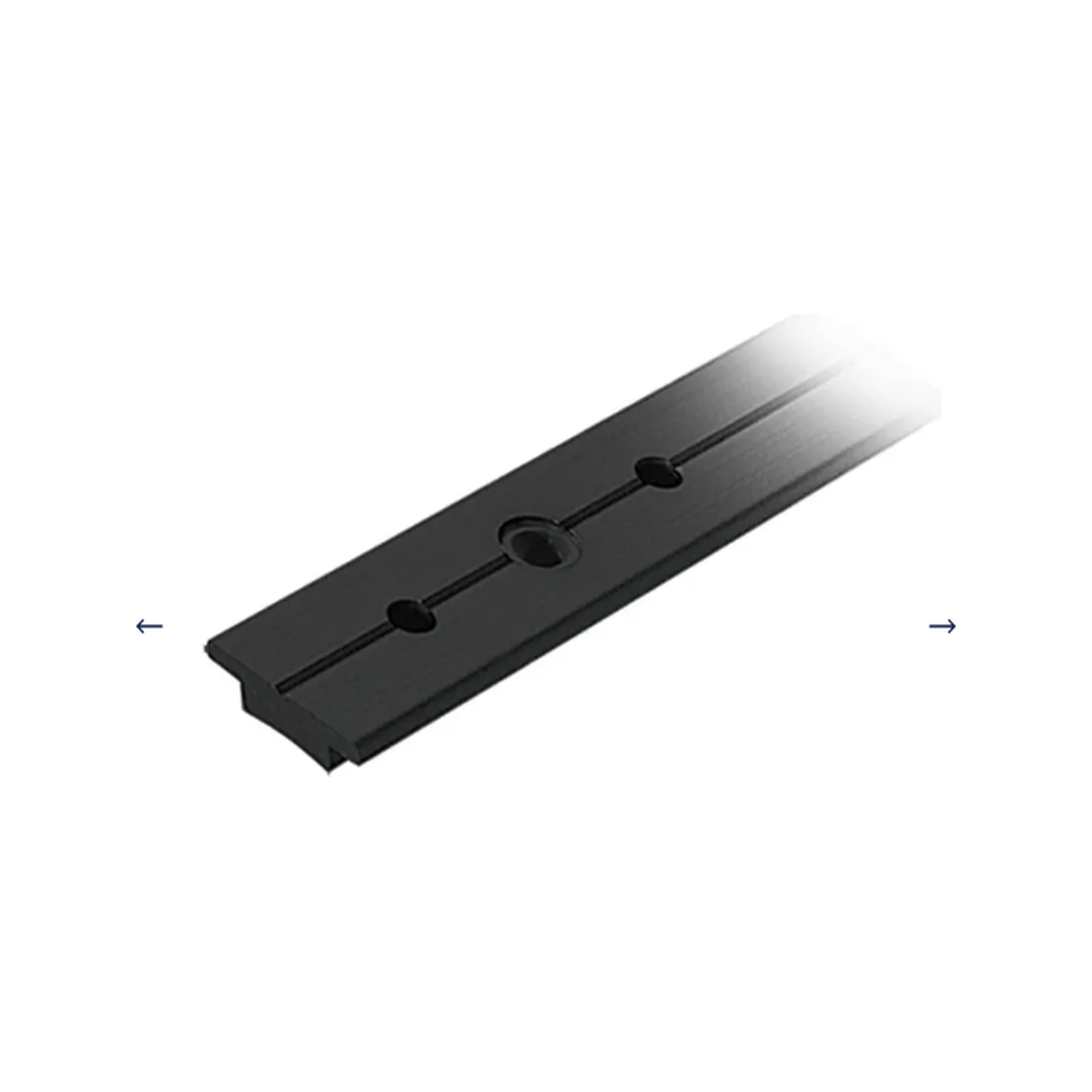 Ronstan S25 T-Schiene schwarz 1,5m (4’ 11”),schwarz