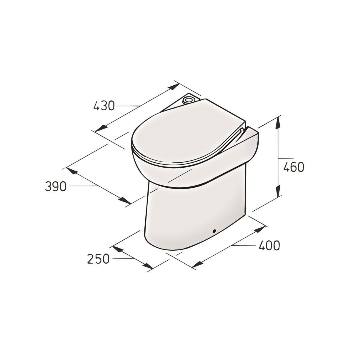 Vetus Standard Toilette 24V