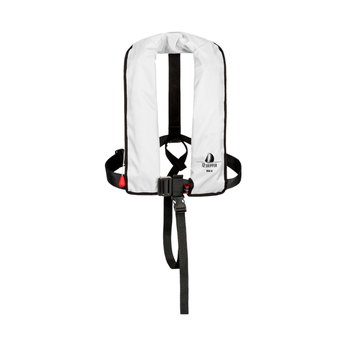 2er-Set 12skipper Automatik-Rettungsweste 165N ISO mit Harness, weiß