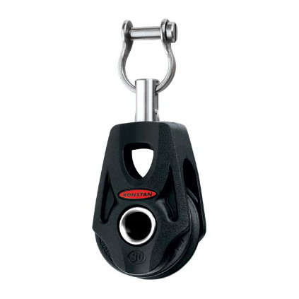 Ronstan Orbit Block Serie 30 BB - einscheibig mit geschlitztem Wirbelschäkel
