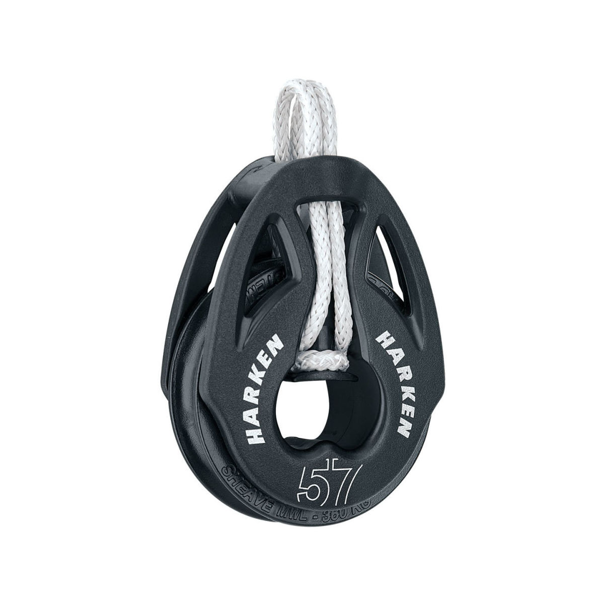 Harken Carbo T2 Block 57mm - einscheibig mit Looptop H 2151