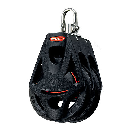 Ronstan Orbit Block Serie 55 BB - zweischeibig mit Wirbelschäkel