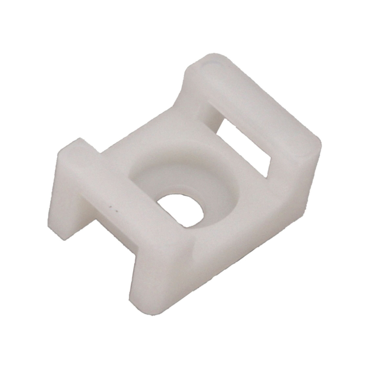 Crosseven Kabelbinderführung zum aufschrauben 30x30mm, bis 9mm, 100 Stück, weiß