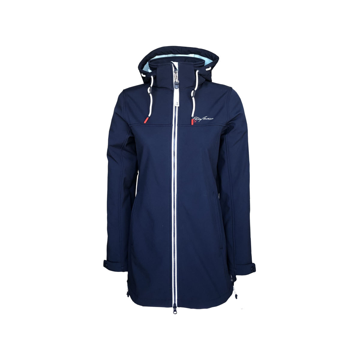Dry Fashion Hooge Softshell-Mantel Damen marineblau, Größe 40