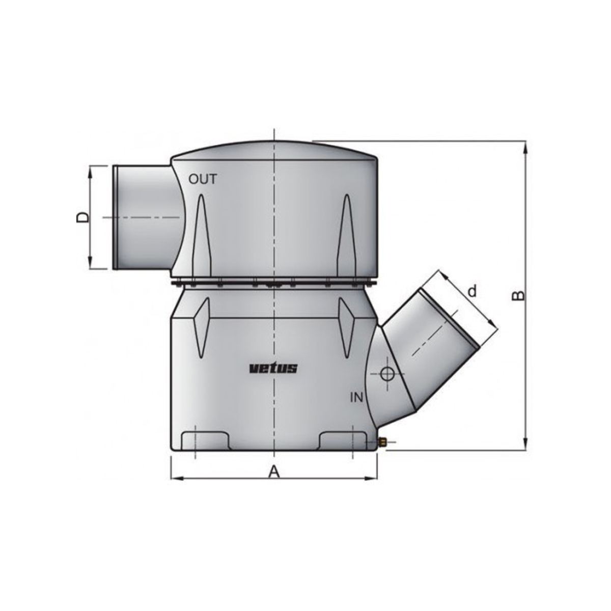 Vetus Kunststoff Wassersammler MGP102102