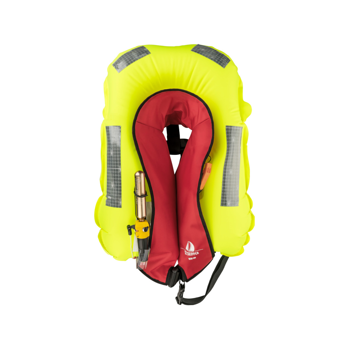 4er-Set 12skipper Rettungsweste 165N ISO mit manueller Auslösung, rot