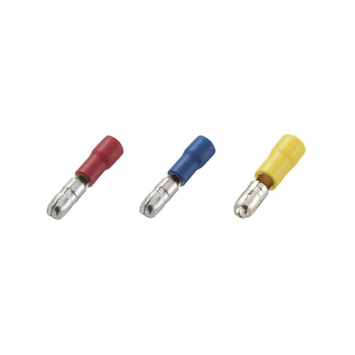 Crosseven Isolierte Rundstecker,Rot ø4mm Für 0,5-1,5 mm²- 10 Stück