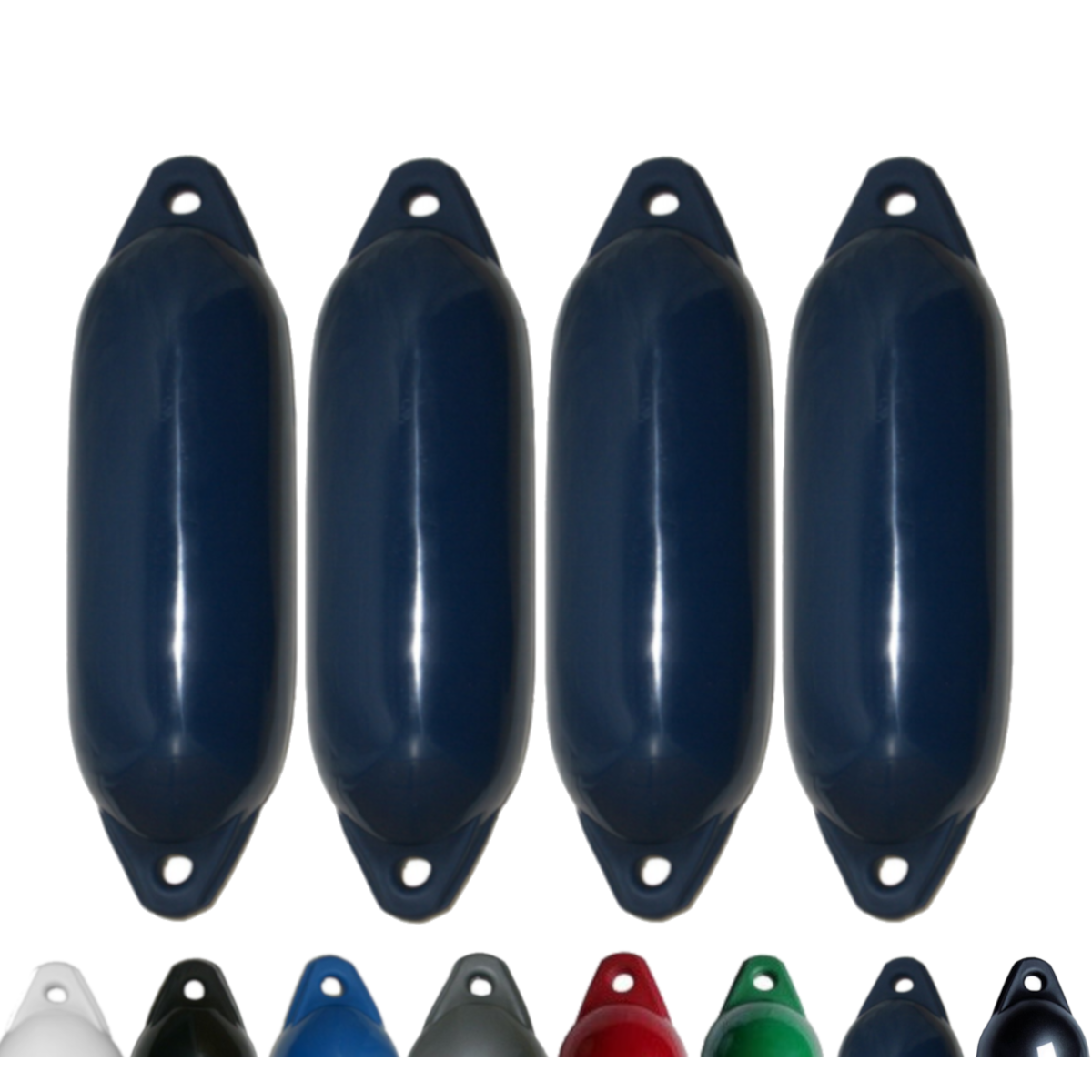 Majoni Bootsfender 4er-Set Fender Star 15 Langfender - navy, 45 x 12 cm