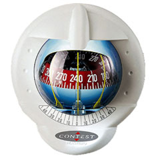 Plastimo Kompass Contest 101 - weiß, mit roter Rose, 10-25° Neigung
