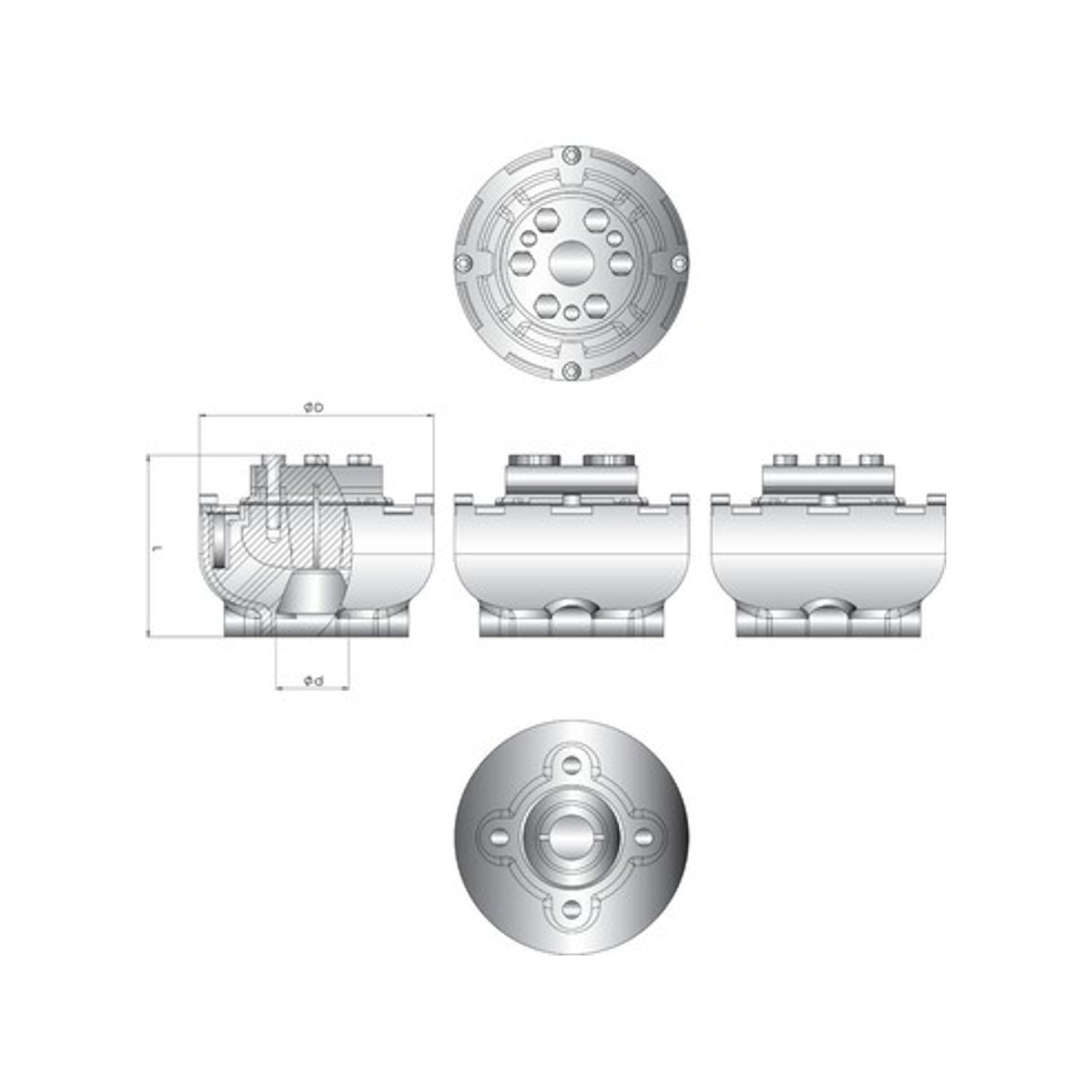 Vetus Flexible Kupplung UNIFLEX13 für 30mm Welle